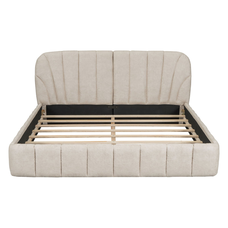 Elegant Design Upholstered Platform Bed