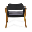 Soho - Transitional Style Outdoor Club Chair (Set of 2) With Cushions - Teak