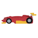Race Car-Shaped Platform Bed With Wheels