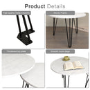 Round Nesting Coffee Table For Living Room (Set of 2)