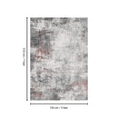 Toucan - 5' X 7' Washable Non - Slip Area Rug - Ivory / Dark Gray