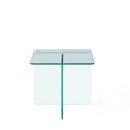 Modern Transparent Tempered Glass Sidetable