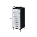 Myles - Jewelry Armoire - Black / Silver / Gold