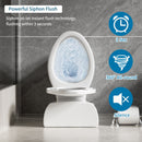Gloss 2 Piece Toilet With 1.28 Gpf Tornado Flush, Rimless Bowl, Soft Closing Seat - Gloss White