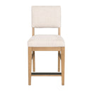 Millwork - Counter Chair (Set of 2) - White / Light Brown