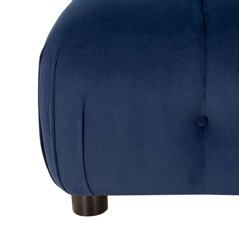 Sectional Modular Sofa, Armless - Dark Blue