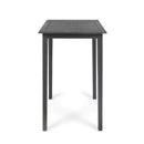 Outdoor Minimalist Acacia Wood Square Bar Table