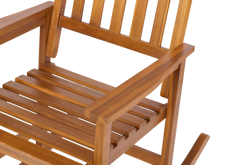 Acacia Indoor Rocking Chair, Outdoor Solid Patio Furniture