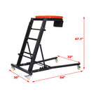 Heavy Duty Foldable Rolling Engine Top Creeper With Padded Deck And Locking Casters - Black