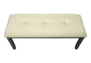 Bench, Rectangular, Hallway, Upholstered, Transitional - Cream
