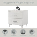 Casilda - Nightstand - White Finish - Atlantic Fine Furniture Inc