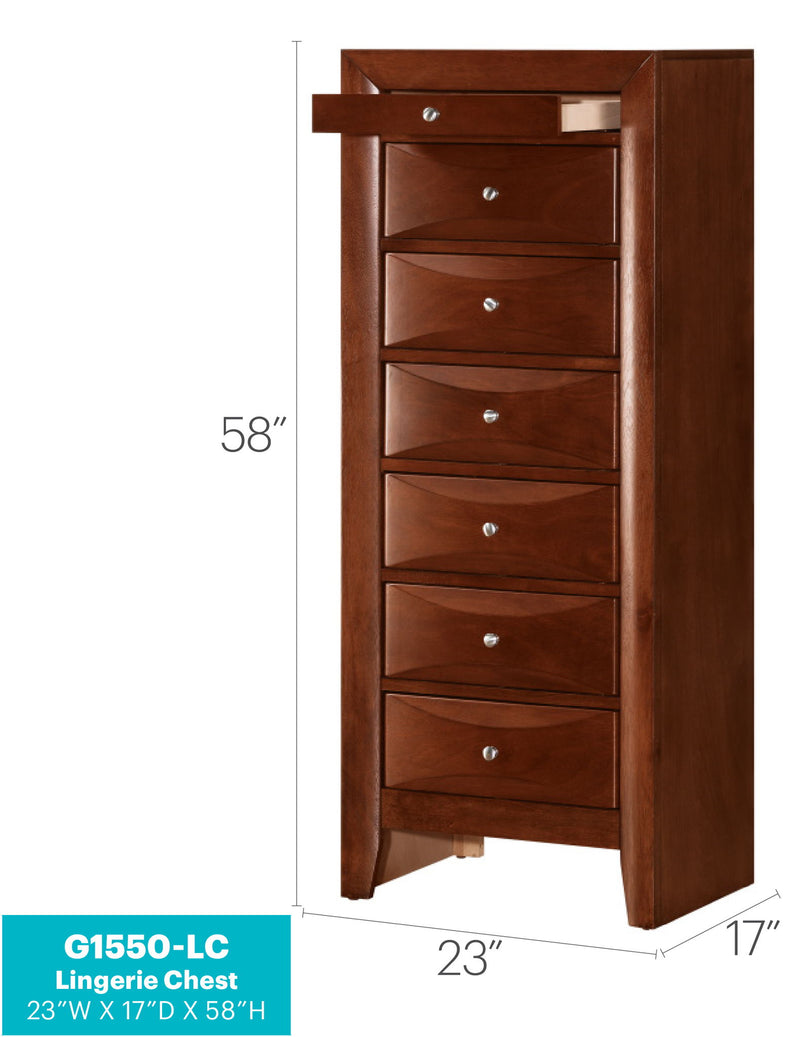 Sleek Lingerie Chest - Cherry