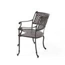 Sector - Bench With Curved Design And Diamond Cross Seat - Copper