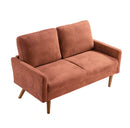 Loveseat Sofa, European Style With Sleek Design, Modern & Vintage Flair, Upholstered 2 Seater Couch