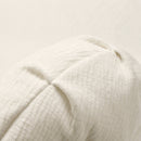 Extra Large Sectional Sofa Soft Fabric Upholstery, Elegant Curved Design With 3 Round Cushions, High - Resilience Foam For Ultimate Comfort - Beige