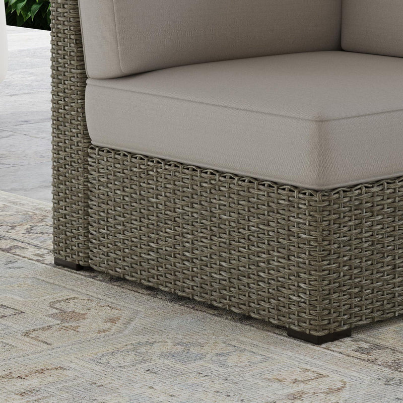 Boca Raton - Outdoor Sectional Side Chair - Beige - 32"