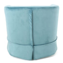 Zeniqua - Upholstered Velvet Swivel Chair With Loose Cover