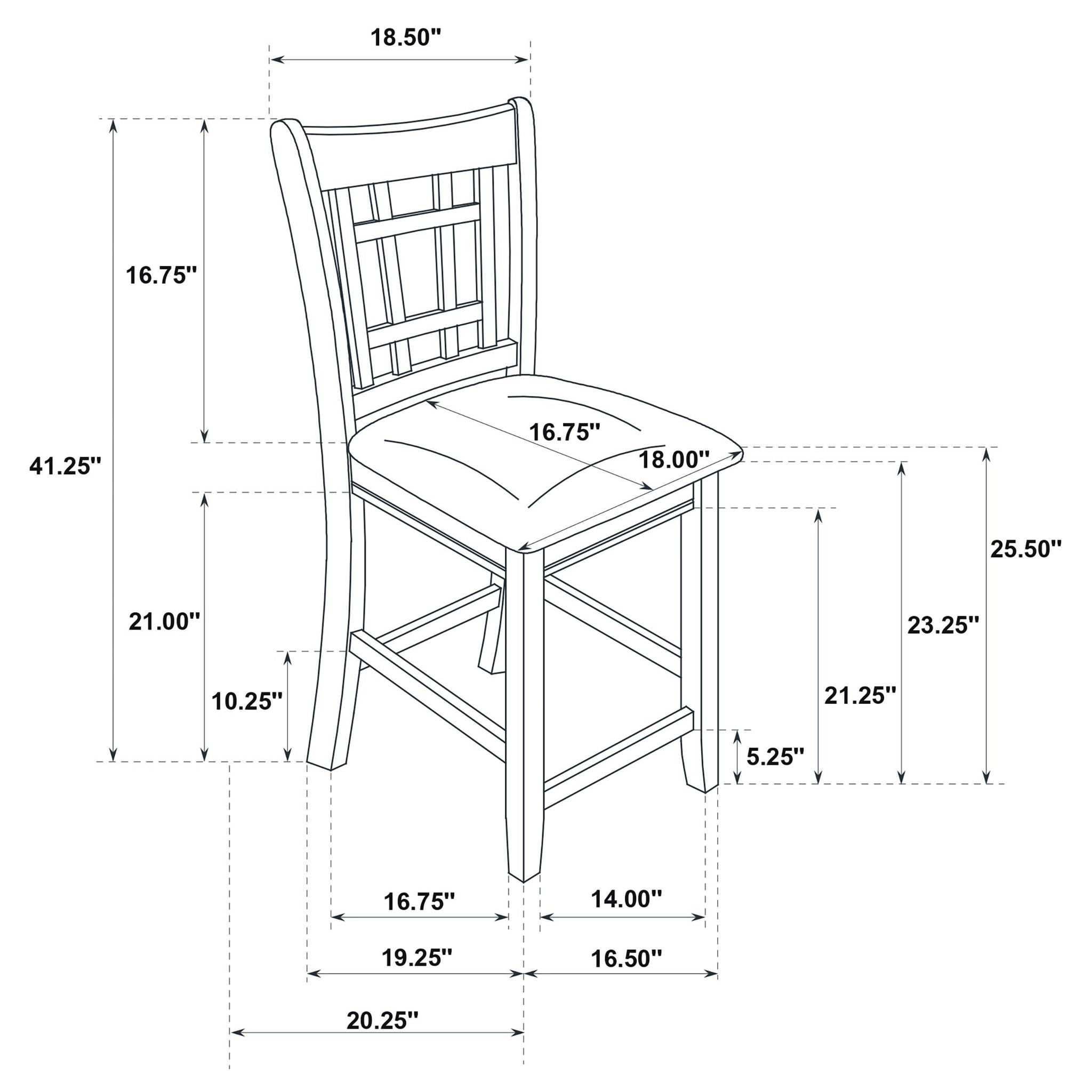 Lavon 5-piece Oval Counter Height Dining Set Light Chestnut - Atlantic Fine Furniture Melbourne FL