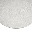 Mgo Cylindrical Side Table With Faux Stone Top And Wood Faux Base - Antique White / Natural