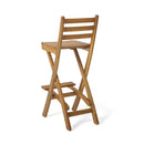 Outdoor Acacia Wood Folding Patio Barstool