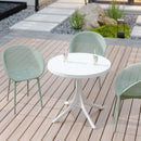 2 Piece Durable Single Chair With Mesh Hollow Out Design