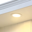 Retro Style 3 Piece Bookcase Display Cabinet With Adjustable LED Lighting, Tempered Glass Shelves - White