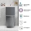 1 Piece Toilet With Tornado Flush, Dual Flush, And ADA Height Comfort Chair