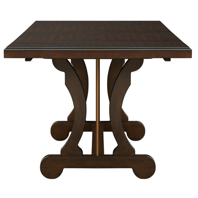 Rectangle Extension Dining Table - Brown