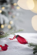 Luster Tear Drop Ornament, Glass Decorative Hanging Christmas Tree Ornaments For Holiday Party Decorations (Set of 12)