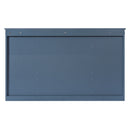 Wall-Mounted Mirror Cabinet With Adjustable Shelf And Open Shelves