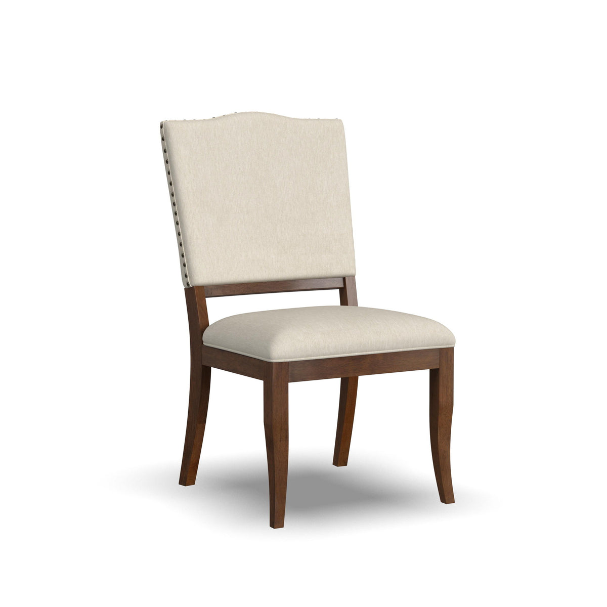 Bellevue - Upholstered Dining Chairs (Set of 2) - Light Gray / Whiskey Brown