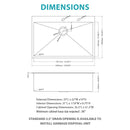 Drop-In Stainless Steel Kitchen Sink With Pull-Out Faucet And Soap Dispenser