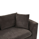 Modern L Shaped Sectional Sofa With Chenille Upholstery And Wooden Storage
