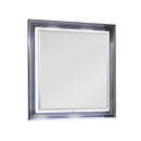 Moon - Smooth Mirror With LED - White