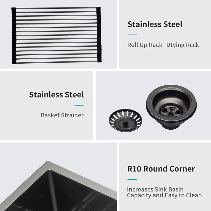 Undermount Kitchen Sink With Deep Single Bowl