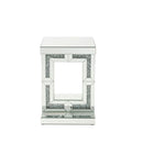 Noralie - 16" Accent Table - Mirrored & Faux Diamonds