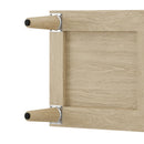 Rattan Buffet Cabinet With Storage, 4 Door Sideboard, Adjustable Shelves - Natural