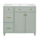 Bathroom Vanity With Sink, Soft Close Doors, Adjustable Shelves