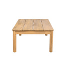 2 Pieces Outdoor Acacia Furniture Set, Woven Rope Outdoor Patio Loveseat, 2 Seat Deep Seating Group With Cushions And Coffee Table For Porch - Teak / Gray / Beige