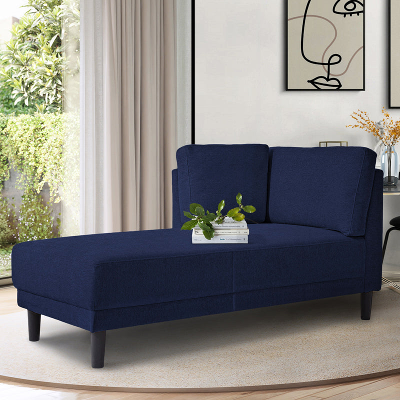 [New+Video]65' Mid-Century Modern Linen Fabric Corner Lounge Chair, Upholstered Indoor Chaise Lounge,Sleeper Sofa Bed,Leisure Sofa Recliner for Bedroom,Office,Small Living Room & Apartment,3 Colors