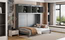 Murphy Wall Bed With Top Cabinets & Wine Rack
