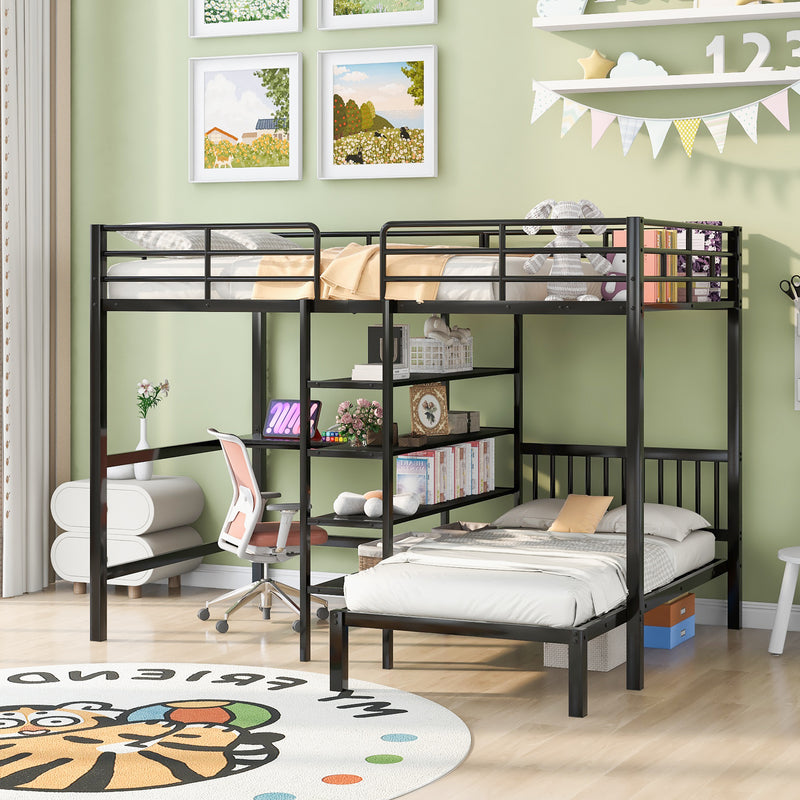 Metal bunk bed full over twin hotsell