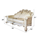 Vendom - Sofa - Champagne PU & Antique Pearl Finsih - Atlantic Fine Furniture Inc