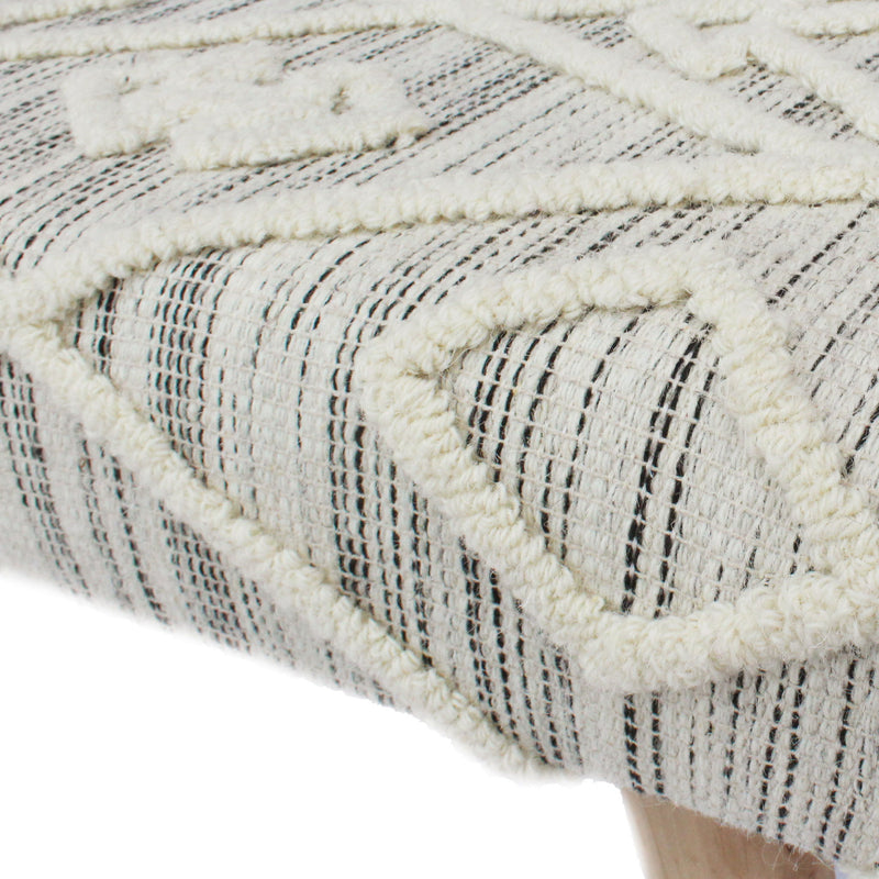 Prytania - Boho Handmade Fabric Upholstered Bench
