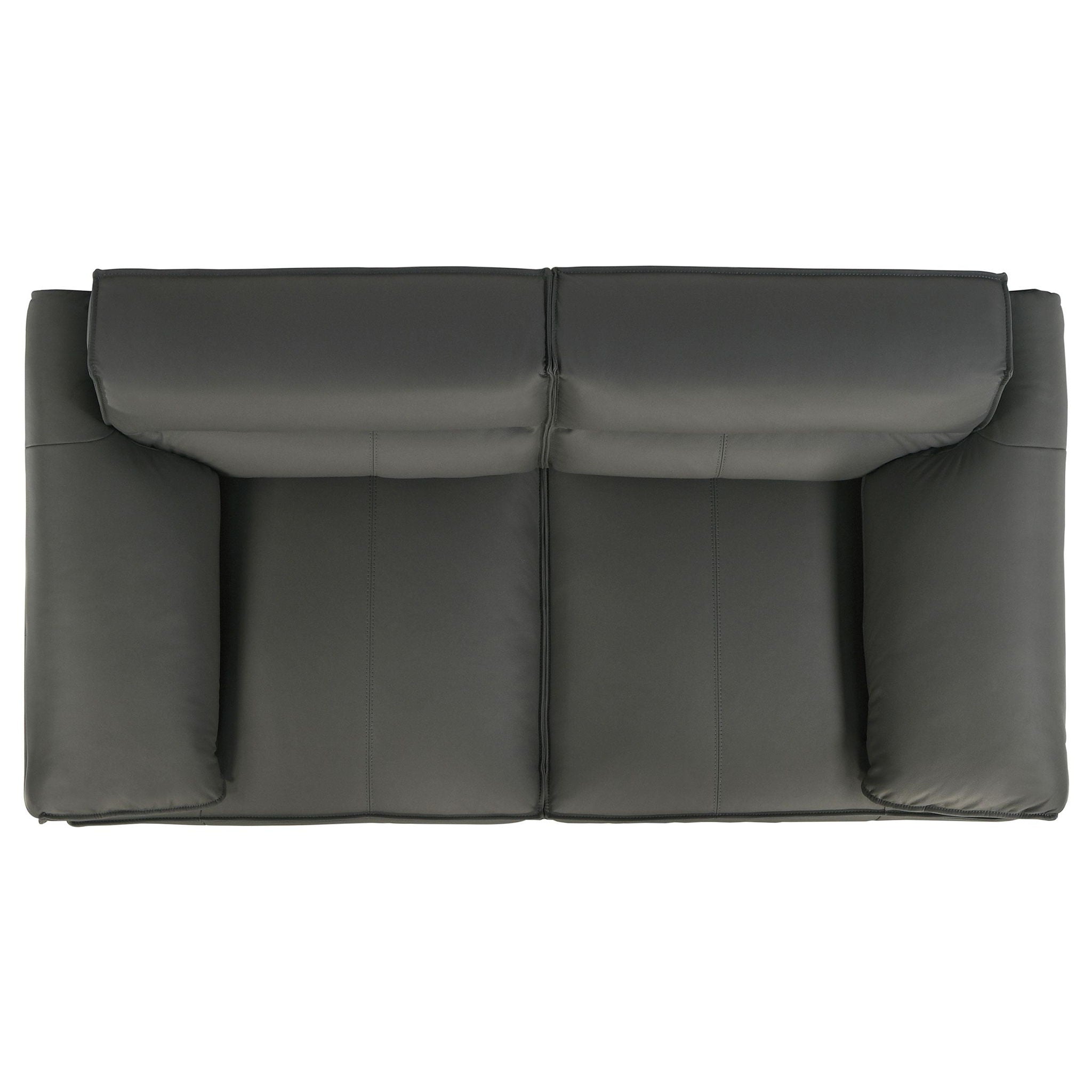 Buxton 2-piece Leather Upholstered Sofa Set Graphite