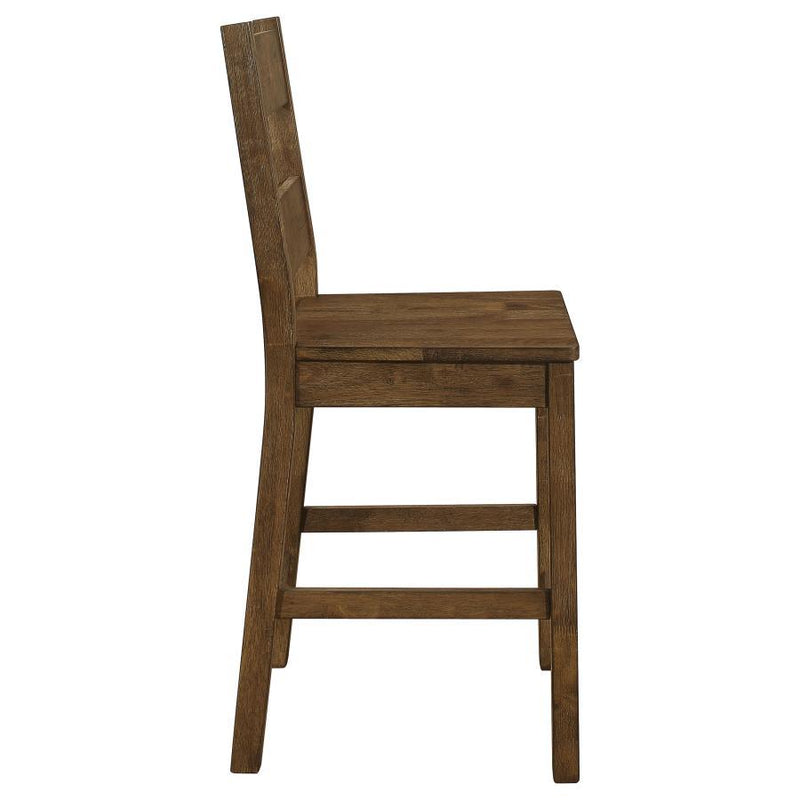 Coleman - Wood Counter Chair (Set of 2) - Rustic Golden Brown - Atlantic Fine Furniture Inc