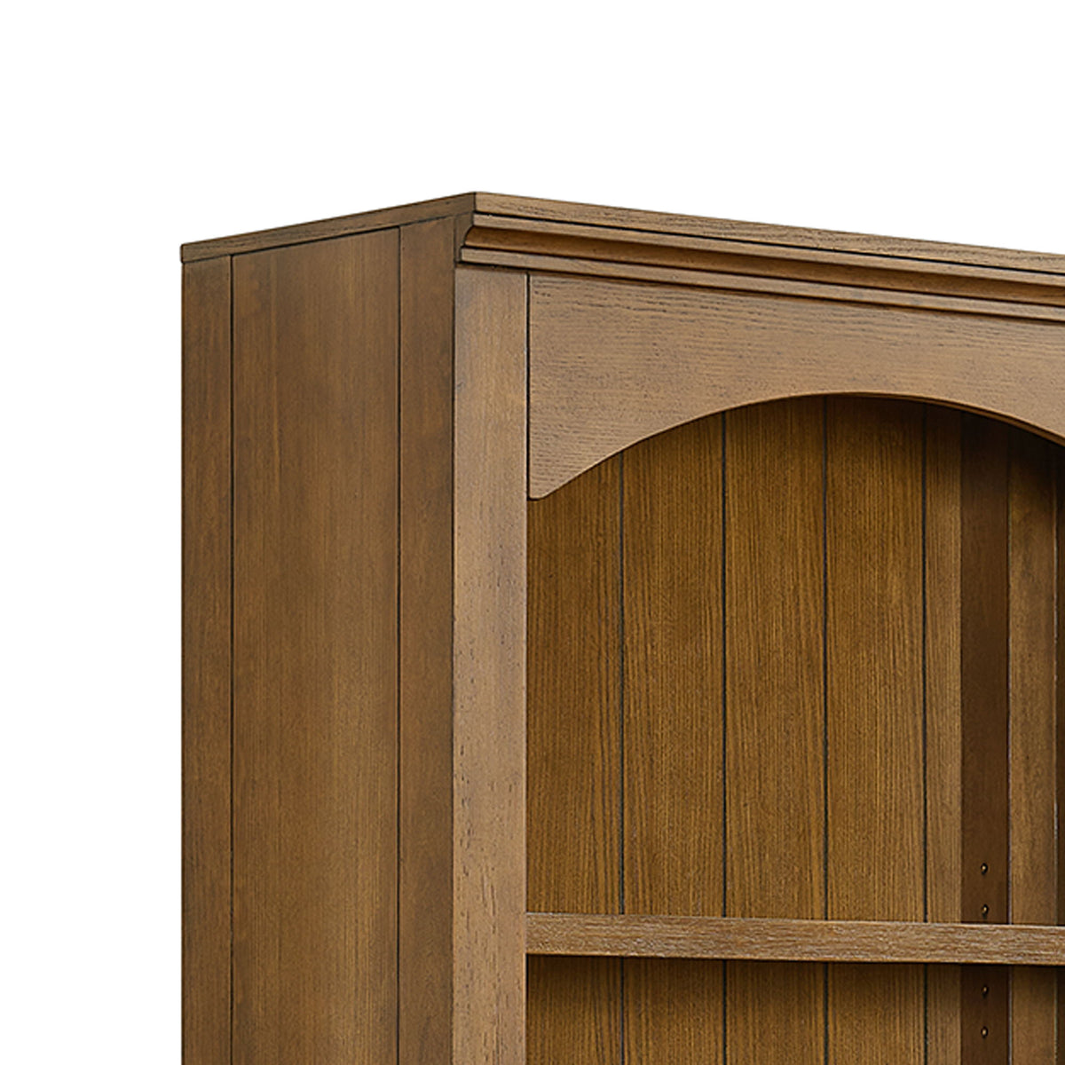 Portico Open Bookcase in Brown Oak by Elements International, view 6
