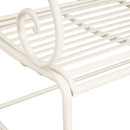 Sunnydaze - Outdoor Garden Bench - Matte White