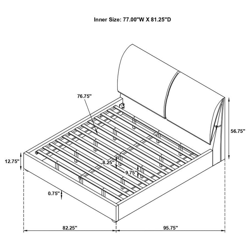 Gwendoline - Upholstered Panel Bed