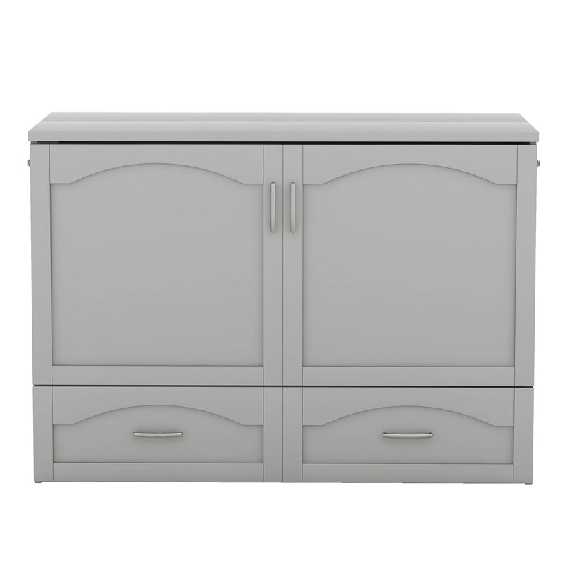 Murphy Wall Bed With Drawer And A Set Of Sockets & USB Ports, Pulley Structure Design